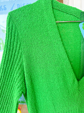 Load image into Gallery viewer, 70s Kelly green romper