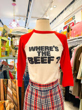 Load image into Gallery viewer, WHERE’S THE BEEF!? Wendy’s promo shirt from 1984