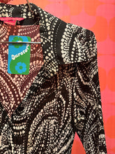 Load image into Gallery viewer, Late 90s accordion black and white speckle blouse