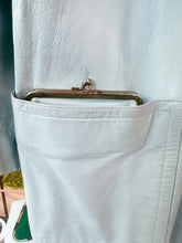Load image into Gallery viewer, Bonnie Cashin baby blue turnlock coat with attached coin purse pocket