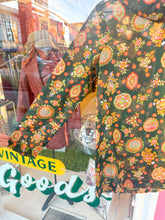 Load image into Gallery viewer, 60s Sheer floral mock turtleneck tunic