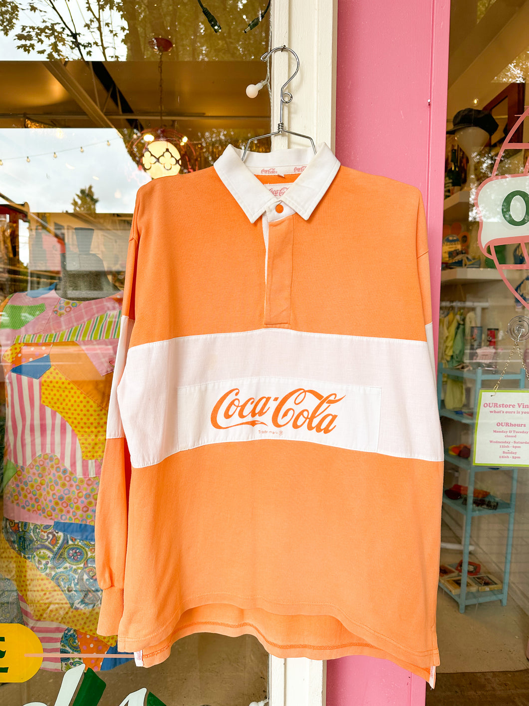 Peachy Coca-Cola polo