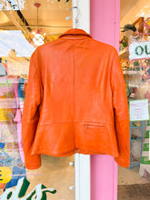 Load image into Gallery viewer, 90s butter soft orange leather jacket
