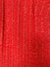 Load image into Gallery viewer, Dianna Ross sparkle red maxi mock turtleneck dress
