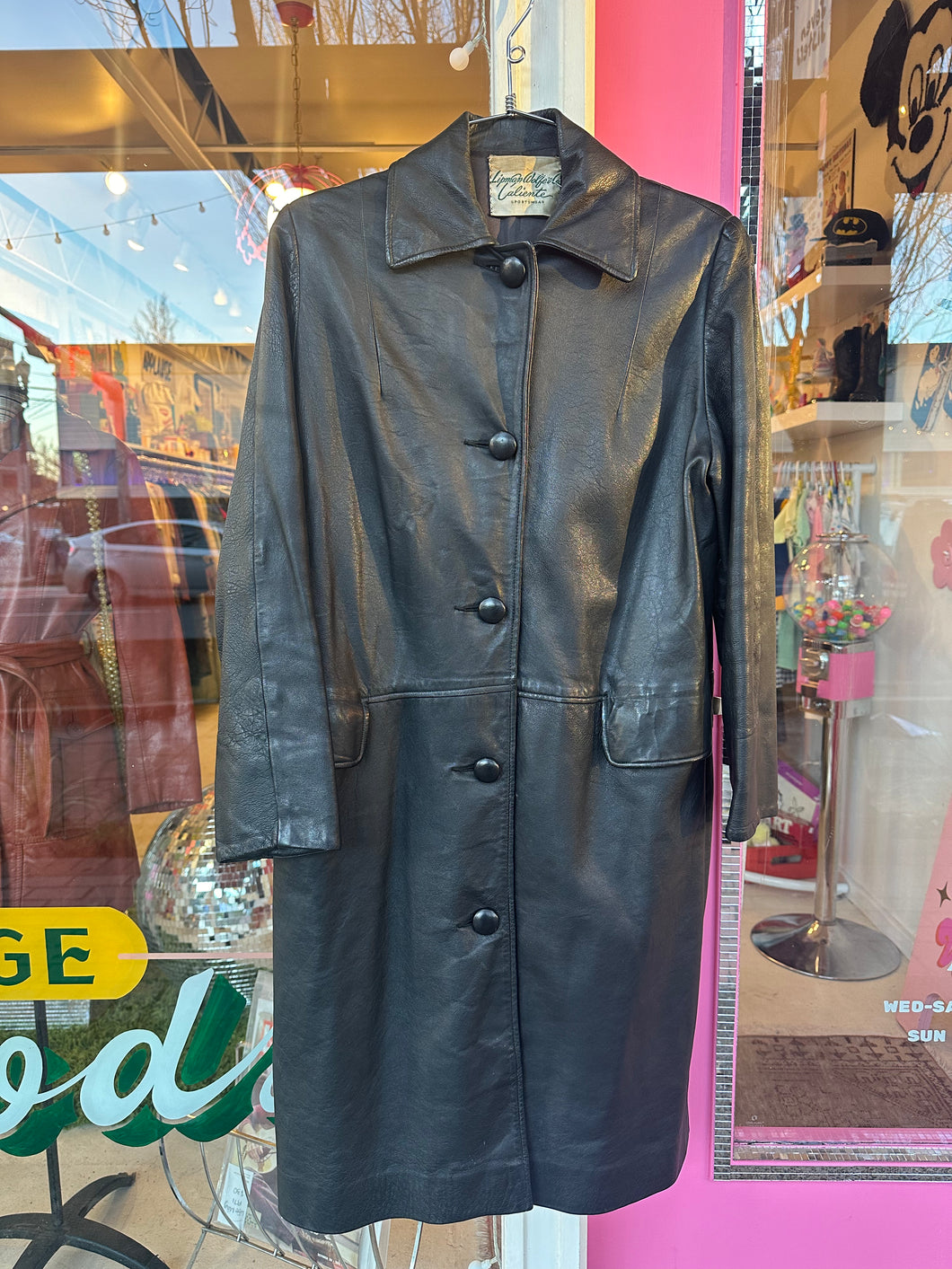 60s Lipman Wolfe & co Leather Coat