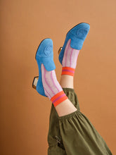 Load image into Gallery viewer, Lavender Striped Party Socks
