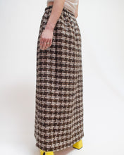 Load image into Gallery viewer, Thick knit check maxi skirt
