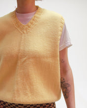 Load image into Gallery viewer, Yellow knit sweater vest
