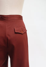 Load image into Gallery viewer, Bordeaux high waisted flares
