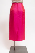 Load image into Gallery viewer, Iridescent pink orange midi skirt
