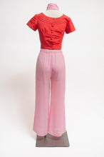 Load image into Gallery viewer, Bubblegum Pink micro check loungewear set
