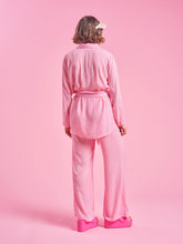 Load image into Gallery viewer, Bubblegum Pink micro check loungewear set
