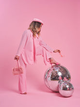 Load image into Gallery viewer, Bubblegum Pink micro check loungewear set
