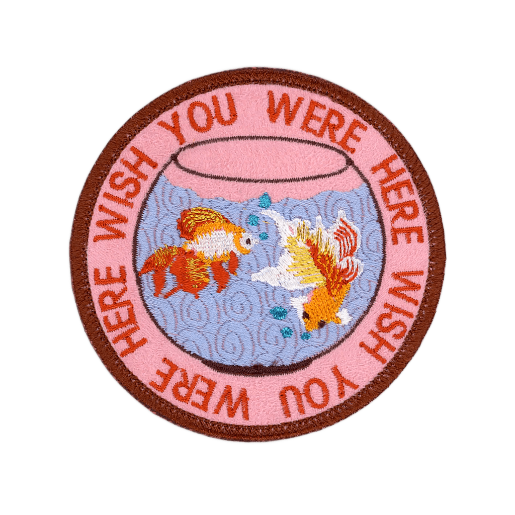 Wish You Were Here  Iron- On Patch