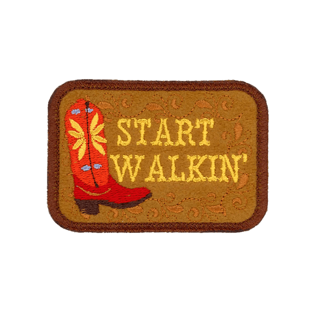 Start Walkin'  Iron- On Patch