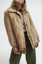 Load image into Gallery viewer, Faux fur boxy evening coat
