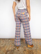Load image into Gallery viewer, 70s plaid Turtle Bax made in USA flares
