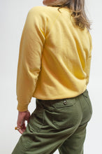 Load image into Gallery viewer, Butter yellow 80s raglan crewneck
