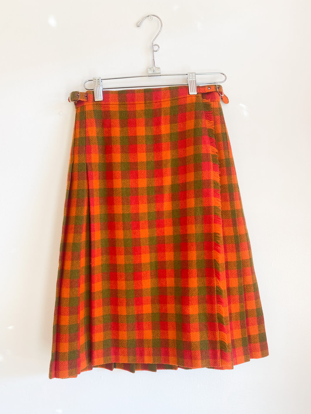 Autumnal plaid skirt
