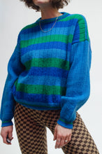 Load image into Gallery viewer, Cool tone stripped knit sweater
