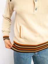 Load image into Gallery viewer, 70s knit henley sweater

