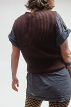 Load image into Gallery viewer, Chocolate brown sweater vest
