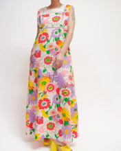 Load image into Gallery viewer, 60s Floral maxi with eyelet detail
