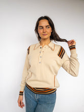 Load image into Gallery viewer, 70s knit henley sweater
